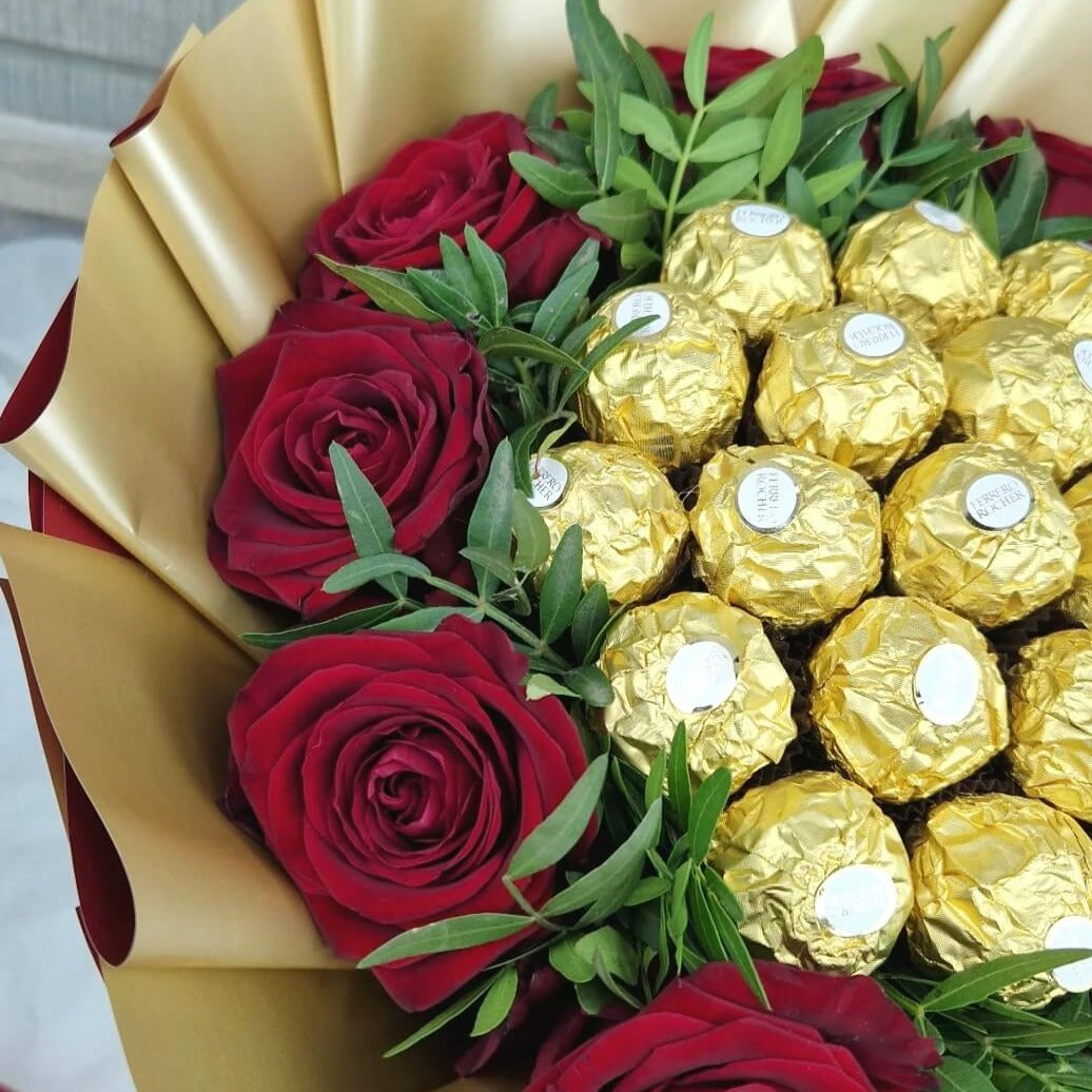 Lahjakimppu "Gold Rose"