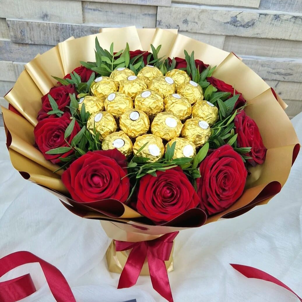 Lahjakimppu "Gold Rose"